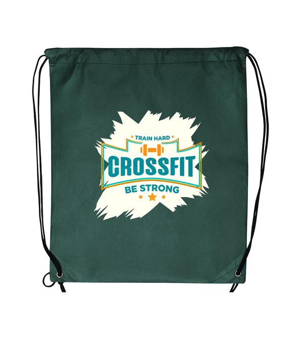 Non-Woven Drawstring Cinch-Up Backpack - Full Color Imprint