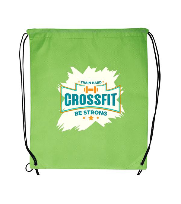 Non-Woven Drawstring Cinch-Up Backpack - Full Color Imprint