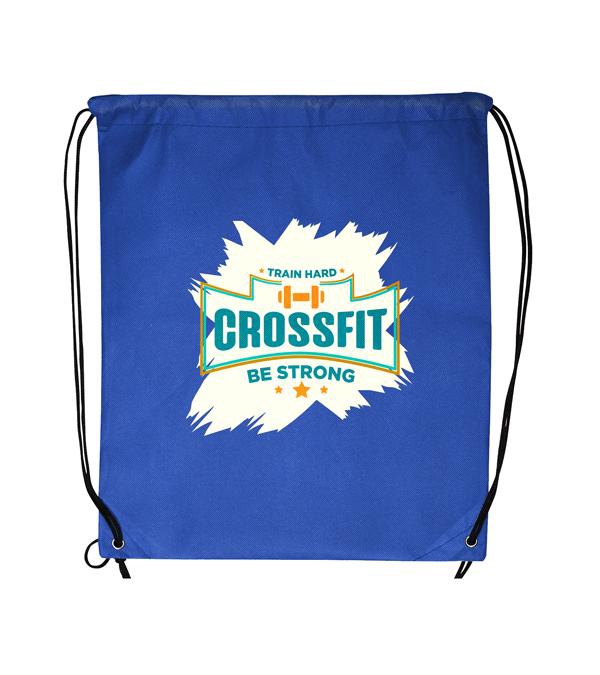 Non-Woven Drawstring Cinch-Up Backpack - Full Color Imprint