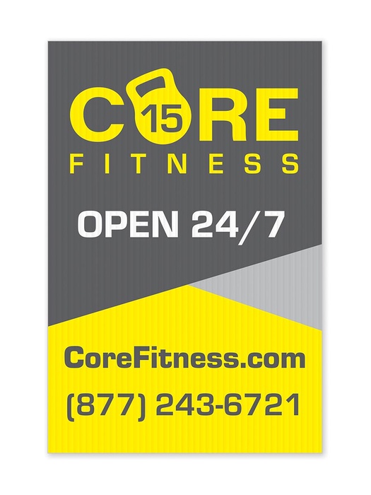 Yard Sign 12"wx18"h Plastic - Vertical