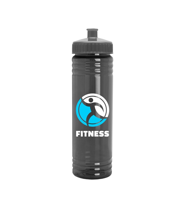 24 oz. Slim Fit UpCycle RPET Bottle With Push-Pull Lid