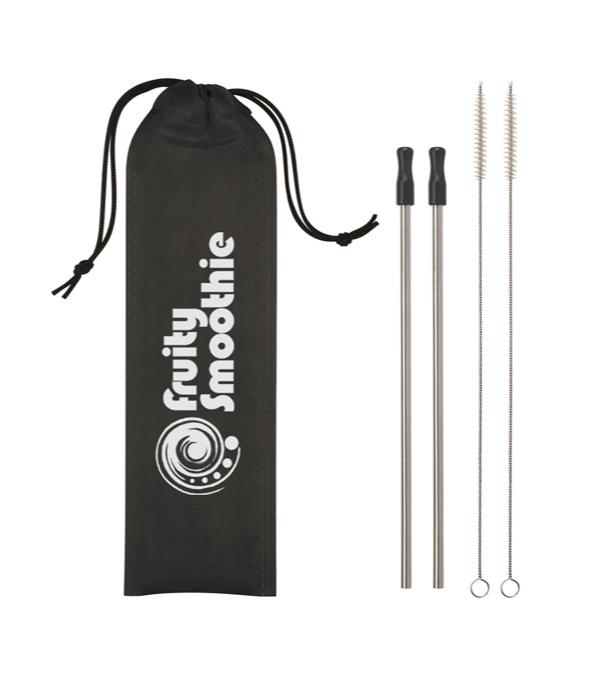 2-Pack Stainless Steel Straw Kit