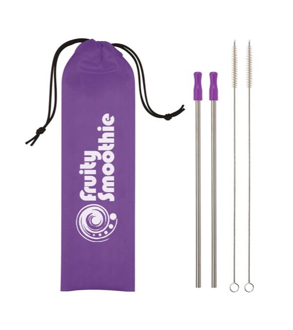2-Pack Stainless Steel Straw Kit