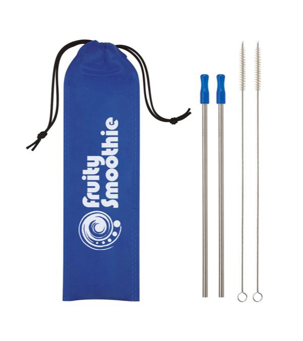 2-Pack Stainless Steel Straw Kit