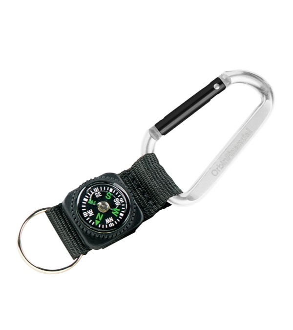 Custom Navigating Compass Carabiner