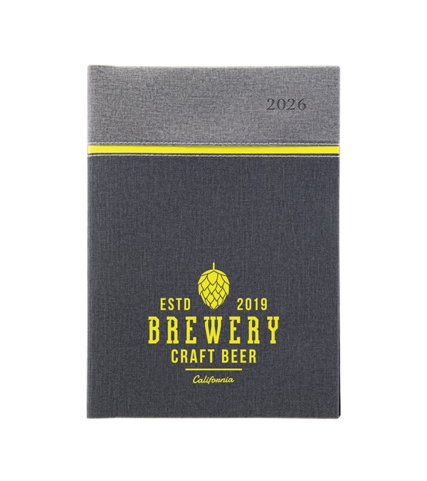 Larkspur 40 Page Manager Date Log with Colored Edge Pages 2026