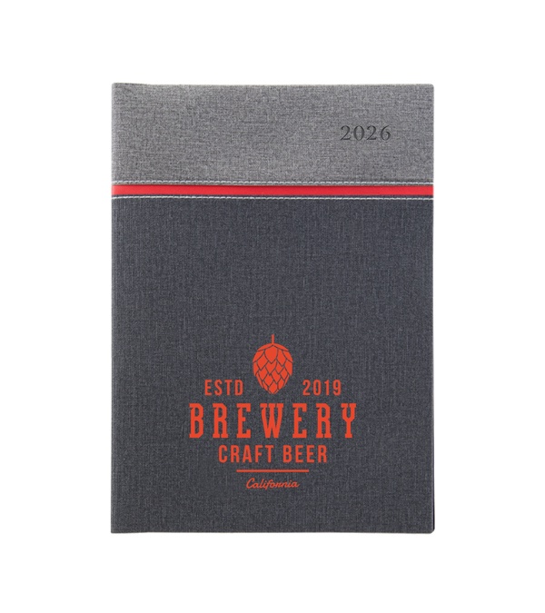 Larkspur 40 Page Manager Date Log with Colored Edge Pages 2026