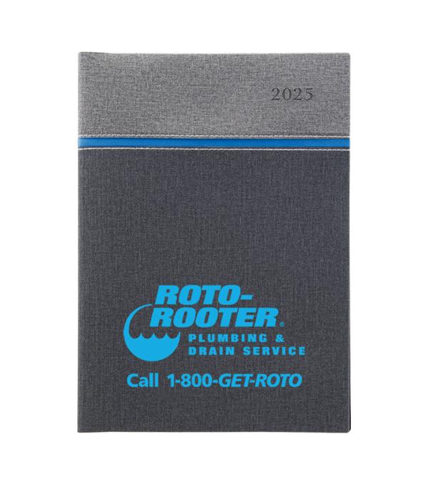 Larkspur 40 Page Manager Date Log with Colored Edge Pages