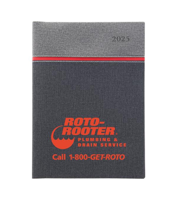 Larkspur 40 Page Manager Date Log with Colored Edge Pages