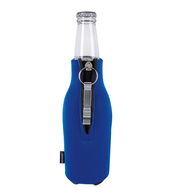 Zip-Up Bottle Koozie Kooler with Opener