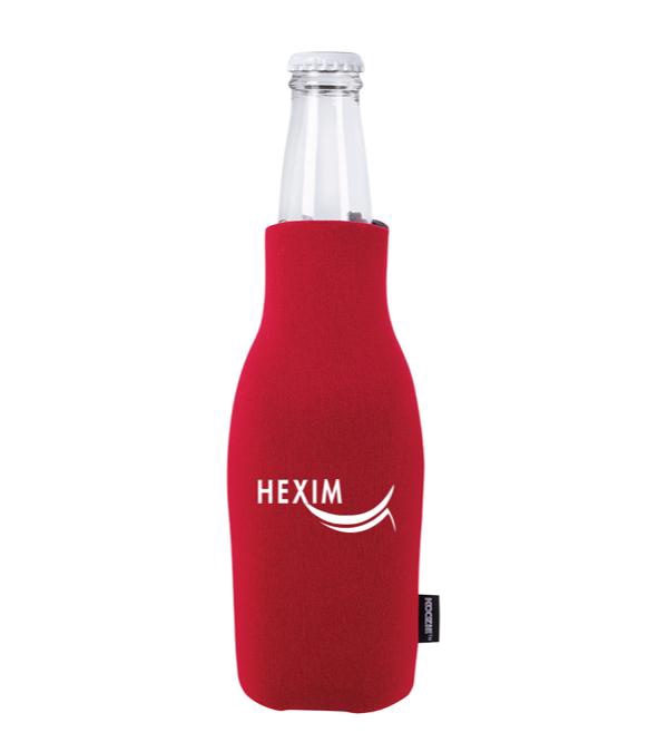 Zip-Up Bottle Koozie Kooler with Opener