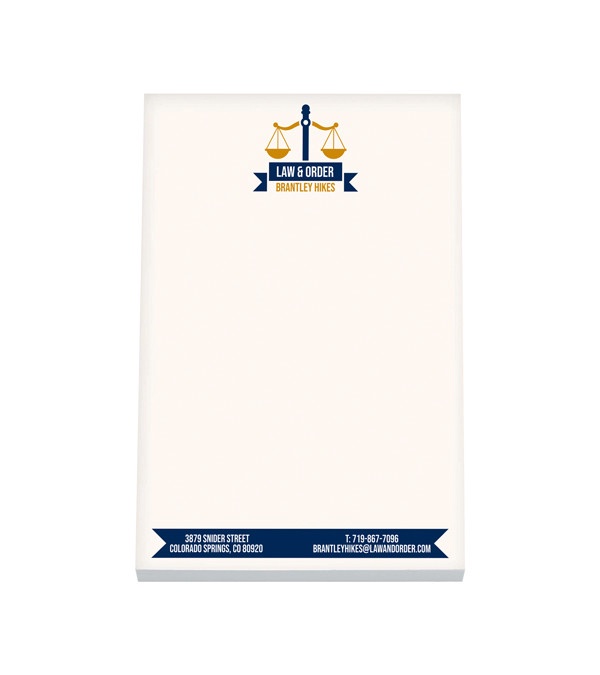 5 inch x 7 inch Non-Adhesive Scratch Pads - 50 sheets