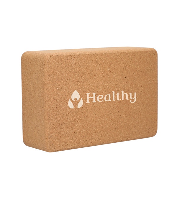 Cork Yoga Block - Single Color Imprint
