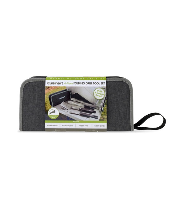 Cuisinart 4-Piece Folding Grill Tool Set