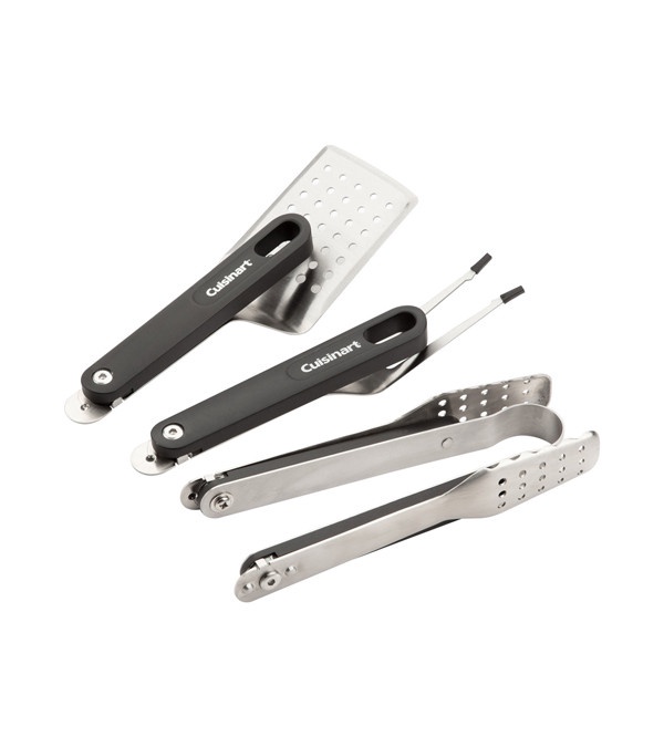 Cuisinart 4-Piece Folding Grill Tool Set