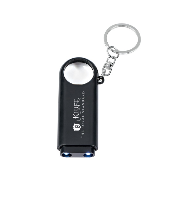 Customized Magnifier and LED Light Key Chain