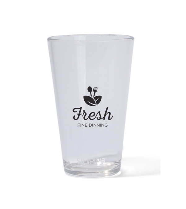 Silipint® Clear Pint Glass - 16 oz.