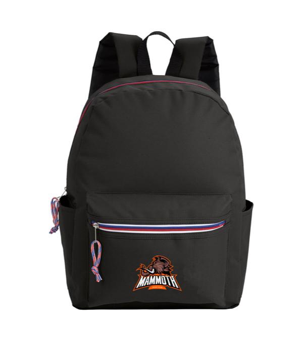 Tri-Color Zipper Backpack - Full Color Imprint