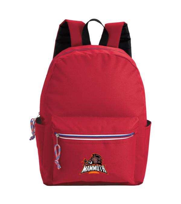 Tri-Color Zipper Backpack - Full Color Imprint