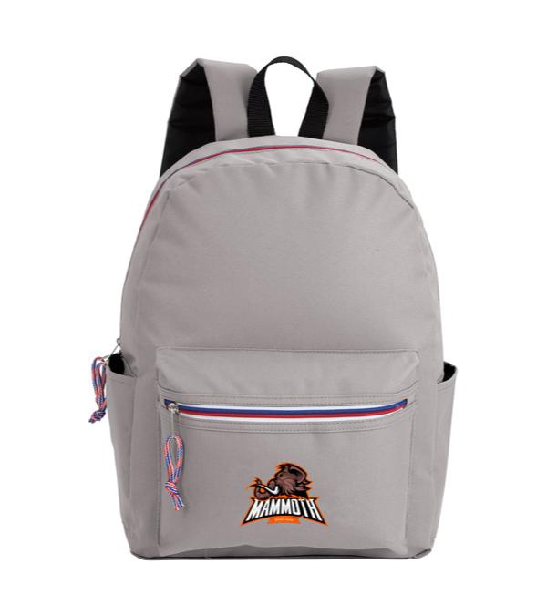 Tri-Color Zipper Backpack - Full Color Imprint