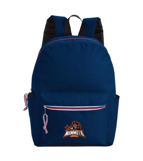 Tri-Color Zipper Backpack - Full Color Imprint