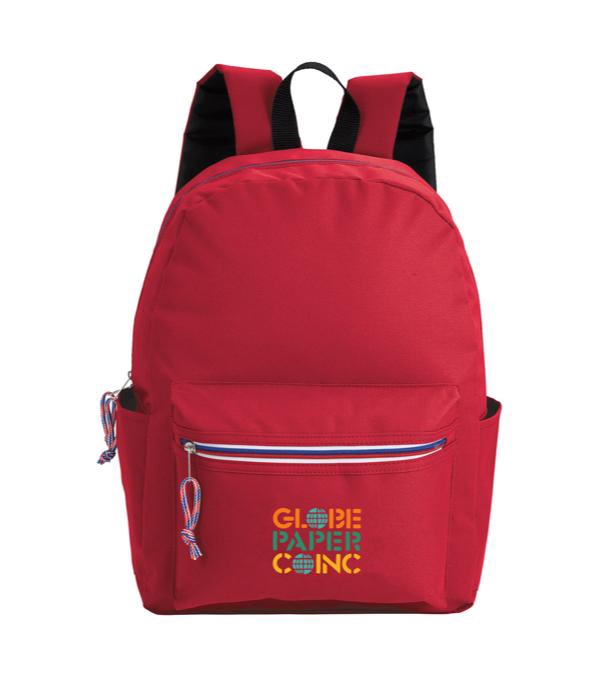Tri-Color Zipper Backpack