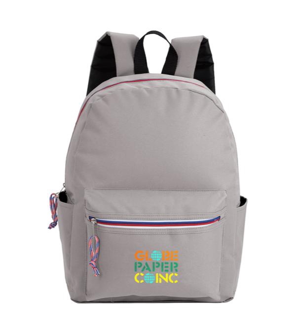 Tri-Color Zipper Backpack