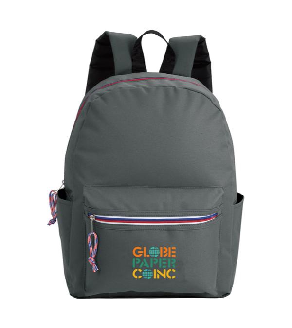 Tri-Color Zipper Backpack