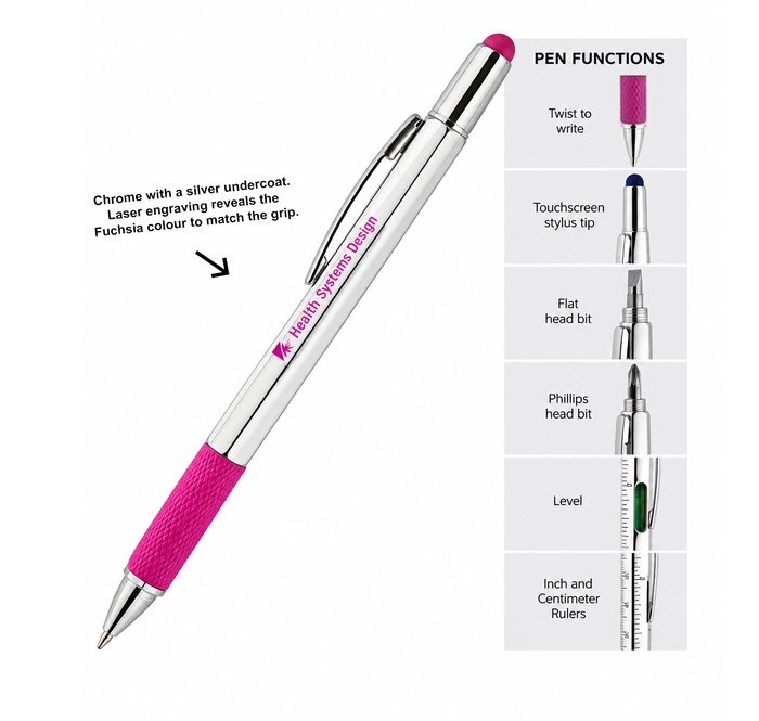 7 Function Chrome Pen