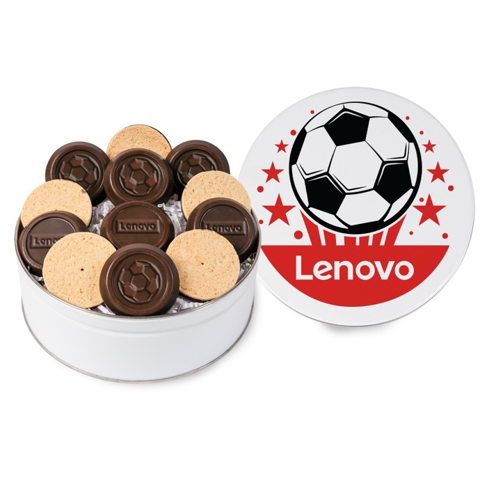Soccer 12 Piece Truffle Cookie Gift Tin