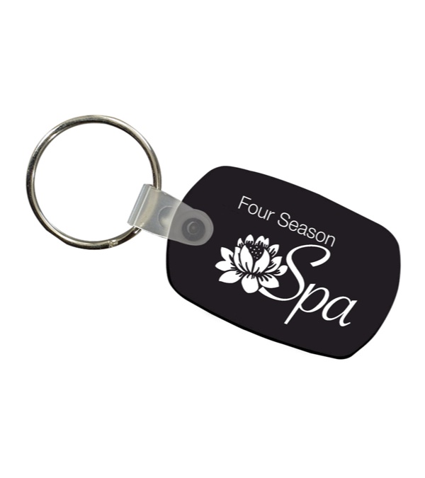 Logo Imprinted Key Fob - 1 Color Imprint