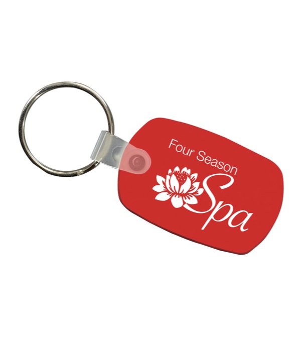 Logo Imprinted Key Fob - 1 Color Imprint