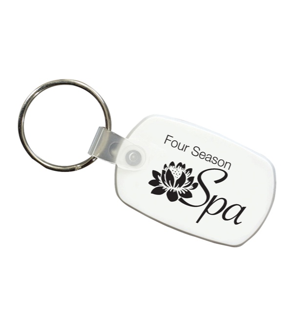 Logo Imprinted Key Fob - 1 Color Imprint