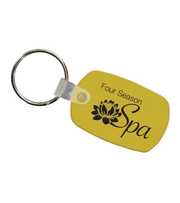 Logo Imprinted Key Fob - 1 Color Imprint