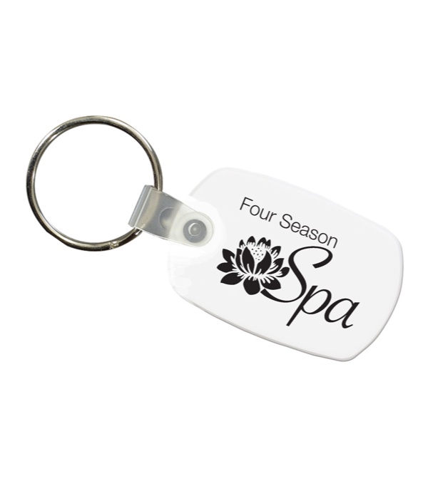 Logo Imprinted Key Fob - 1 Color Imprint