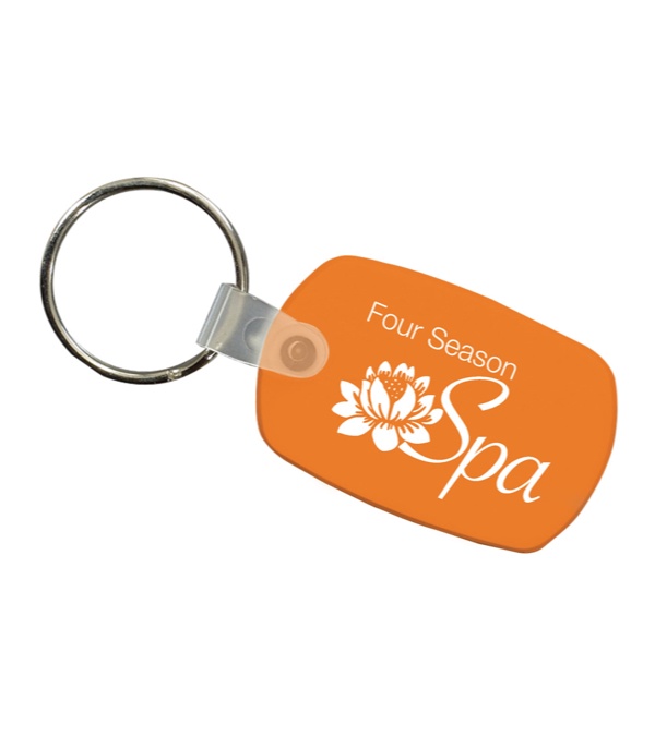 Logo Imprinted Key Fob - 1 Color Imprint