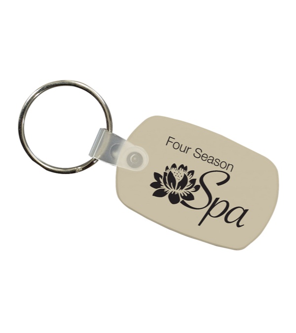 Logo Imprinted Key Fob - 1 Color Imprint
