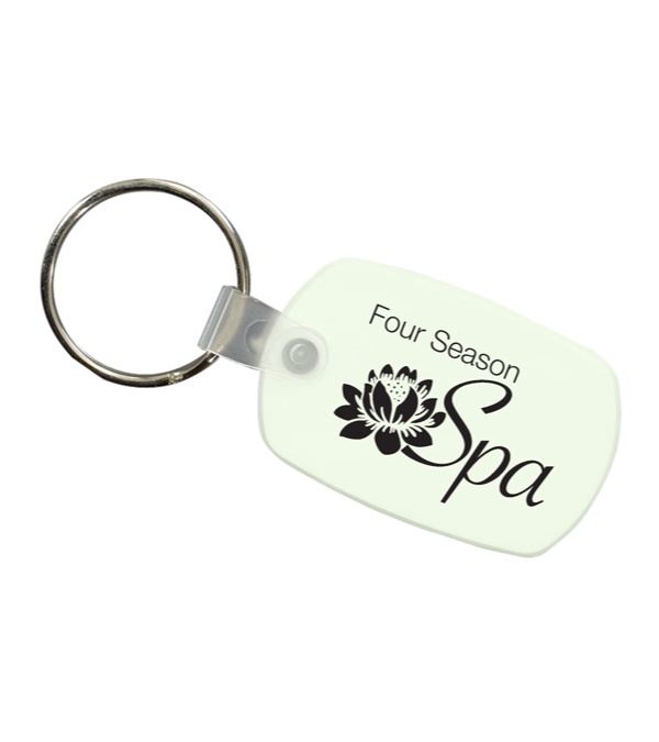 Logo Imprinted Key Fob - 1 Color Imprint