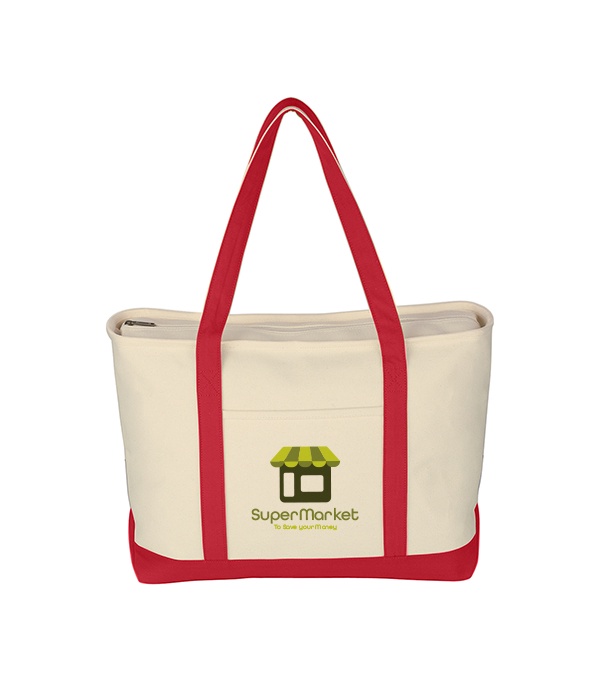 Large Starboard Cotton Canvas Tote Bag