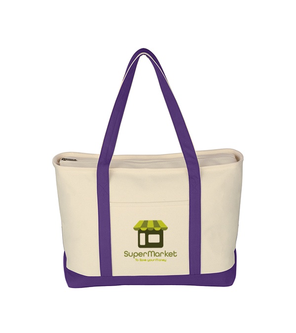 Large Starboard Cotton Canvas Tote Bag