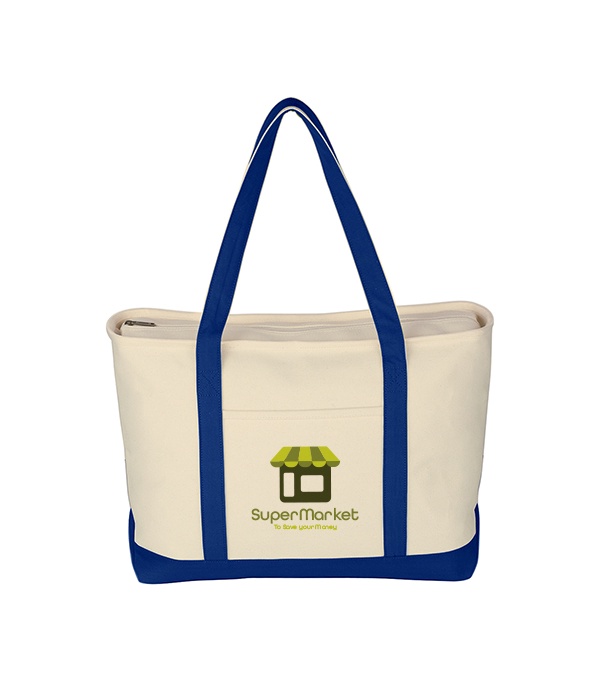Large Starboard Cotton Canvas Tote Bag