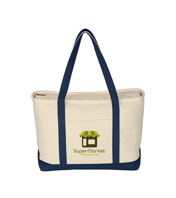 Large Starboard Cotton Canvas Tote Bag