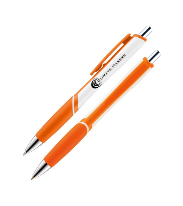 Hico White Barrel Pen-RiteFlow Plus Ink