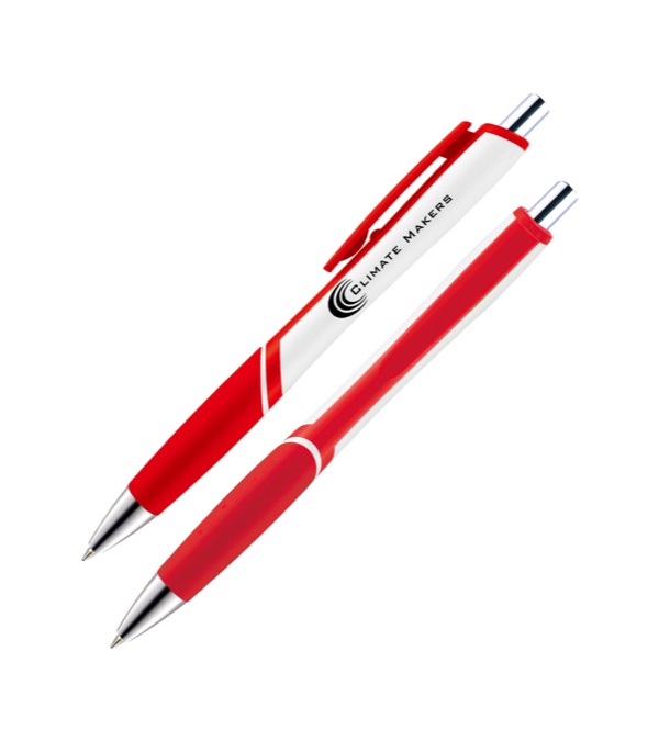 Hico White Barrel Pen-RiteFlow Plus Ink
