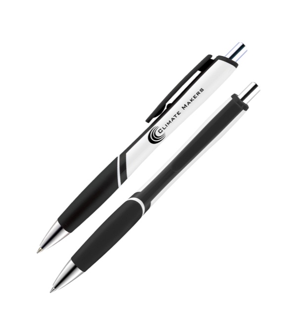 Hico White Barrel Pen-RiteFlow Plus Ink
