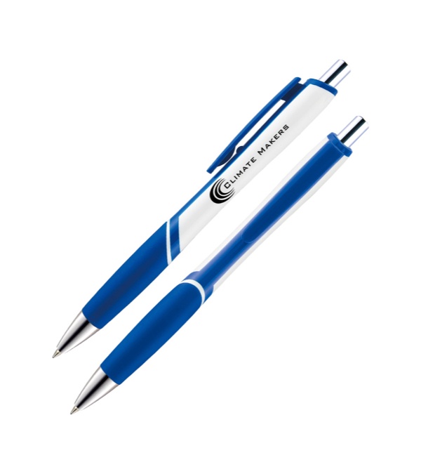 Hico White Barrel Pen-RiteFlow Plus Ink