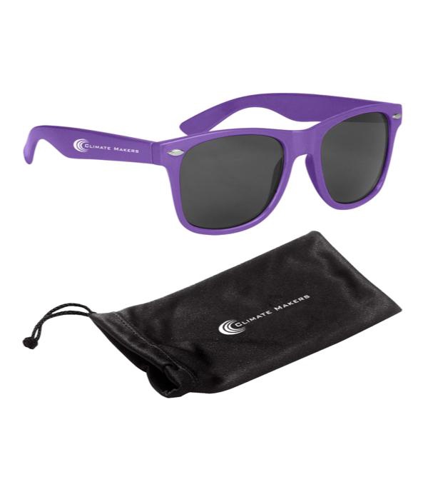 Malibu Sunglasses with Black Microfiber Pouch