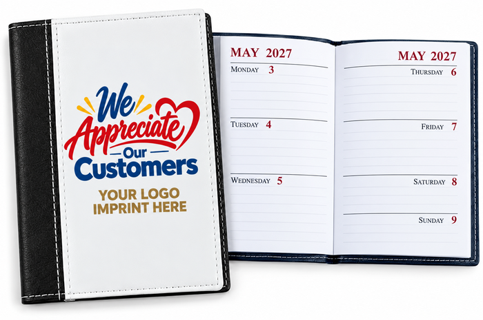 We Appreciate Our Customers Pocket Calendar with Your Logo