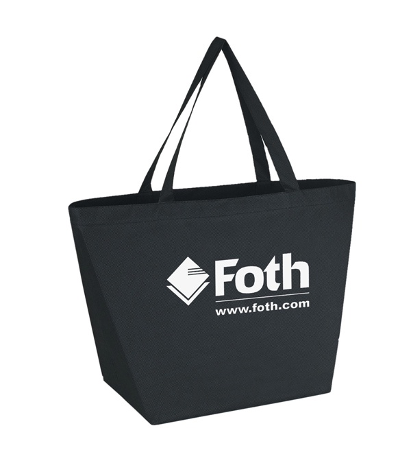 Budget Shopper Tote Bag with Logo
