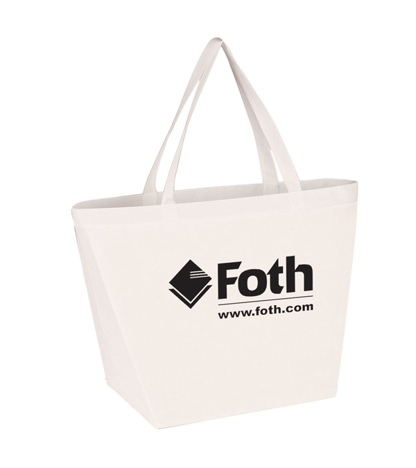 Budget Shopper Tote Bag with Logo